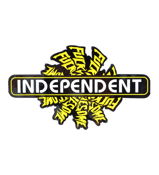 x Independent - Spiral Logo, Black/Yellow/White