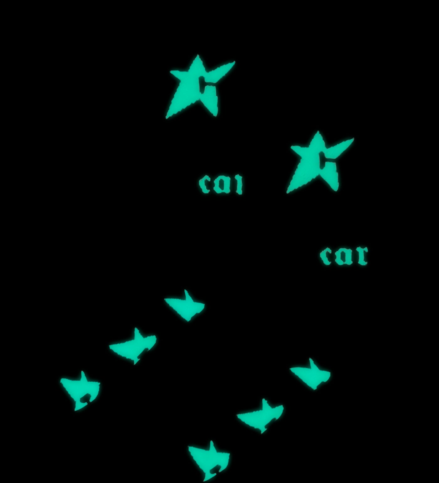 C-Star (Glow in The Dark), Black