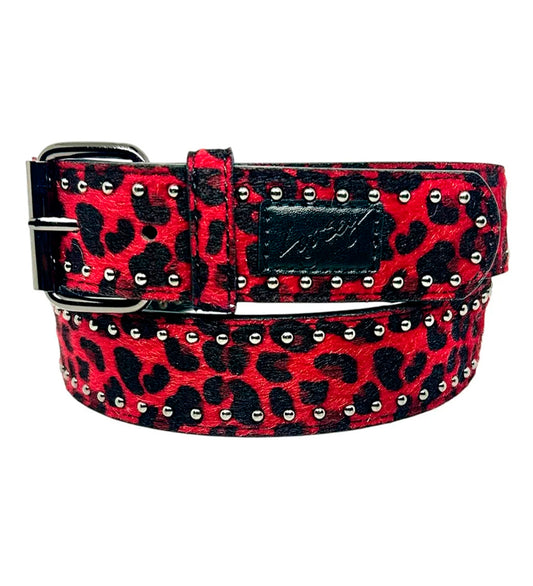 Cheetah Rivet, Burgundy