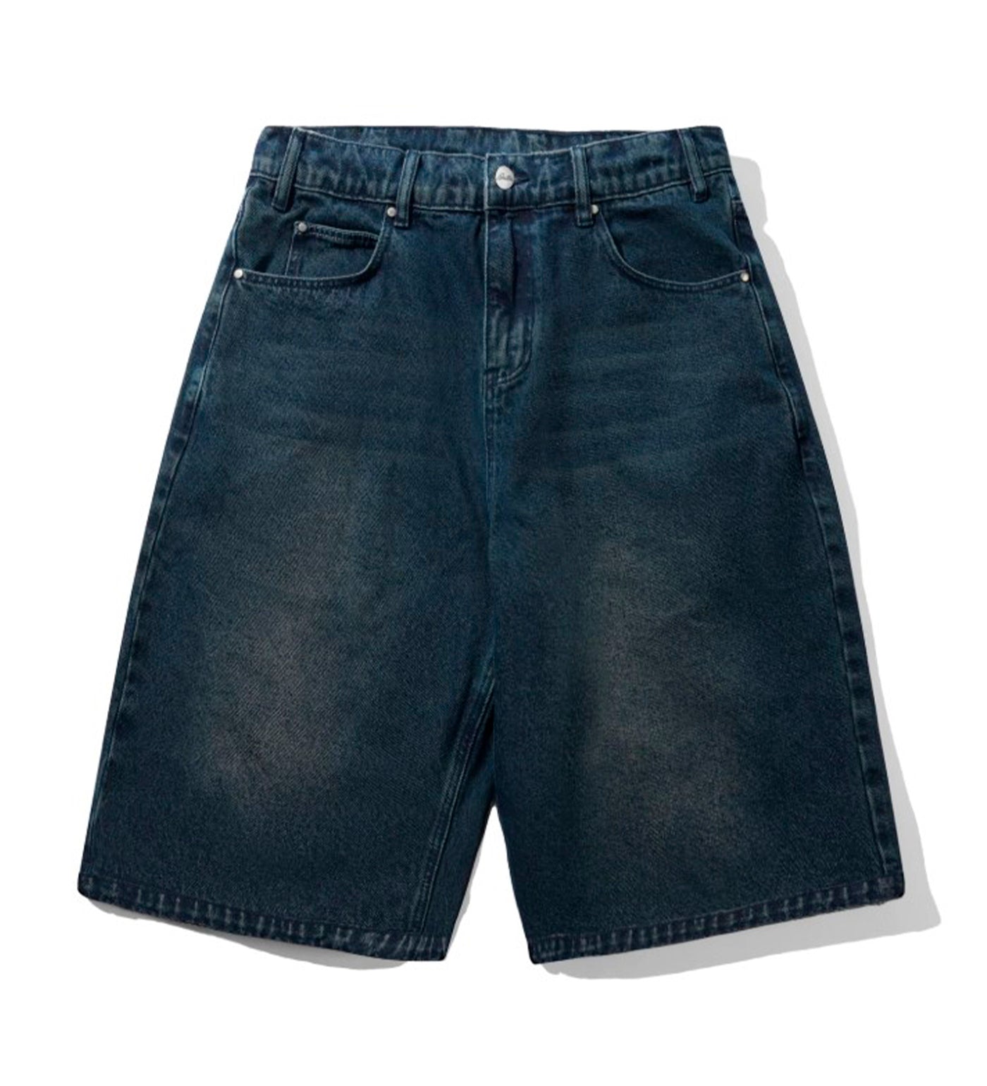 Distressed Big Denim, Washed Dark Blue