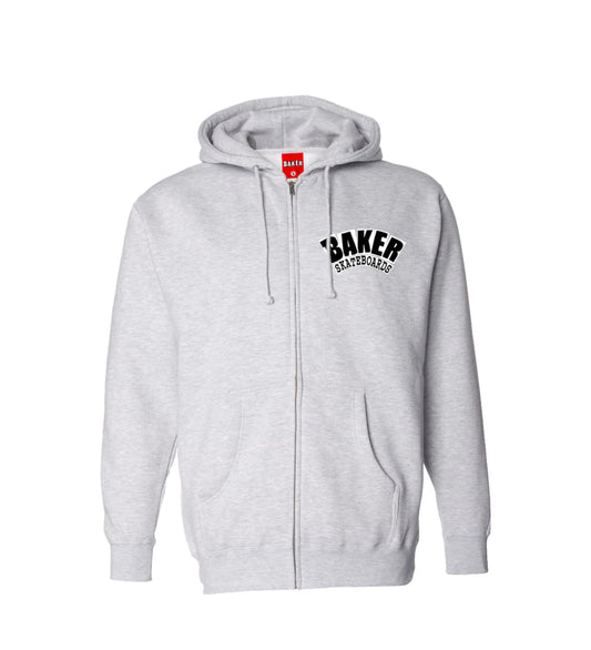 Arch Logo Zip, Heather Grey
