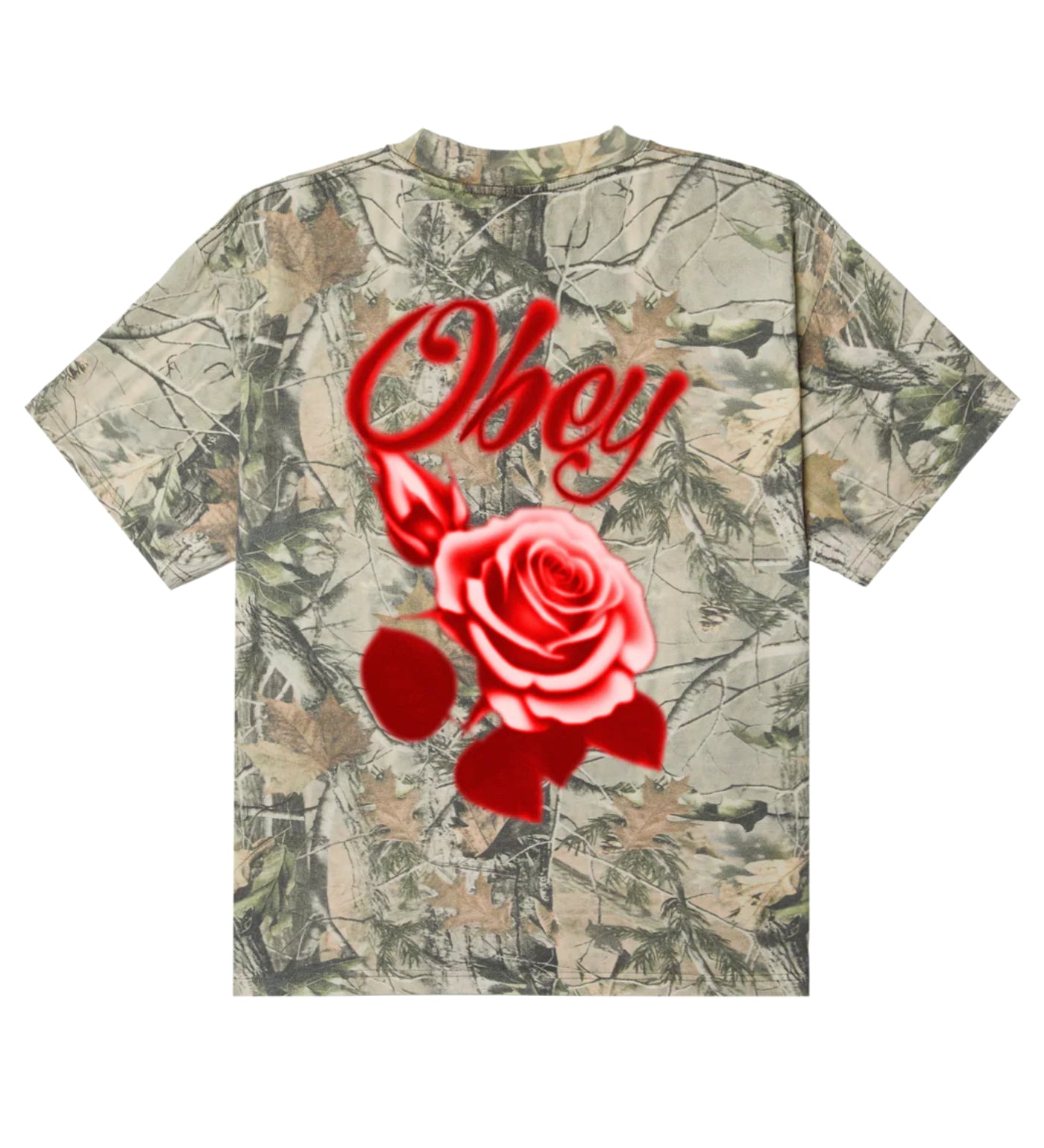 Airbrushed Rose (Heavyweight), Leaf Camo