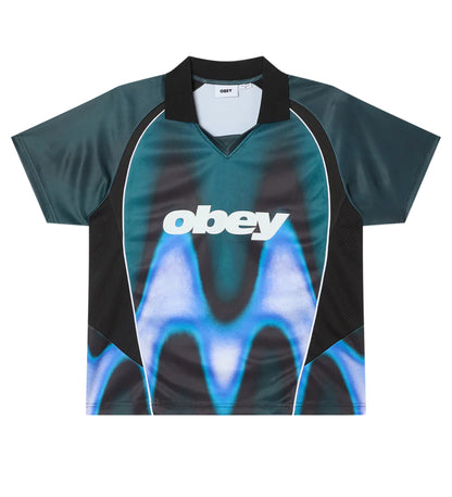 Blurred Soccer Jersey, Dark Teal