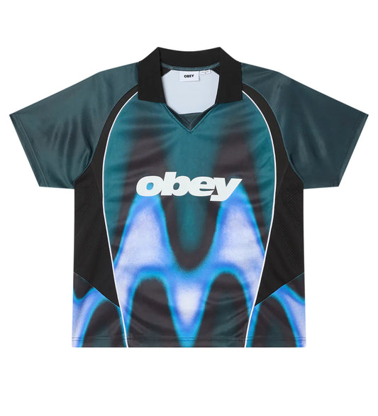 Blurred Soccer Jersey, Dark Teal