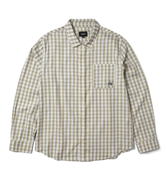 H Star Plaid LS, Putty