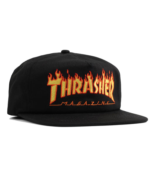 Flame Logo Embroidered, Black