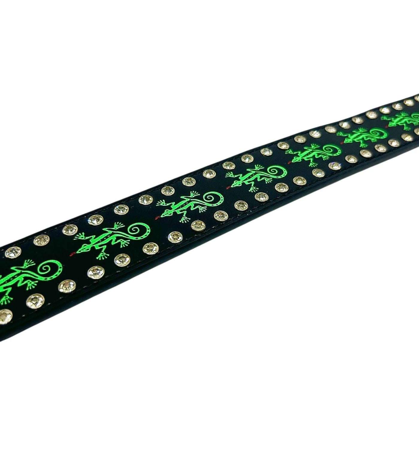 Gecko Rhinestone, Black/Green