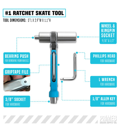 Prime8 Ratchet tool, Black