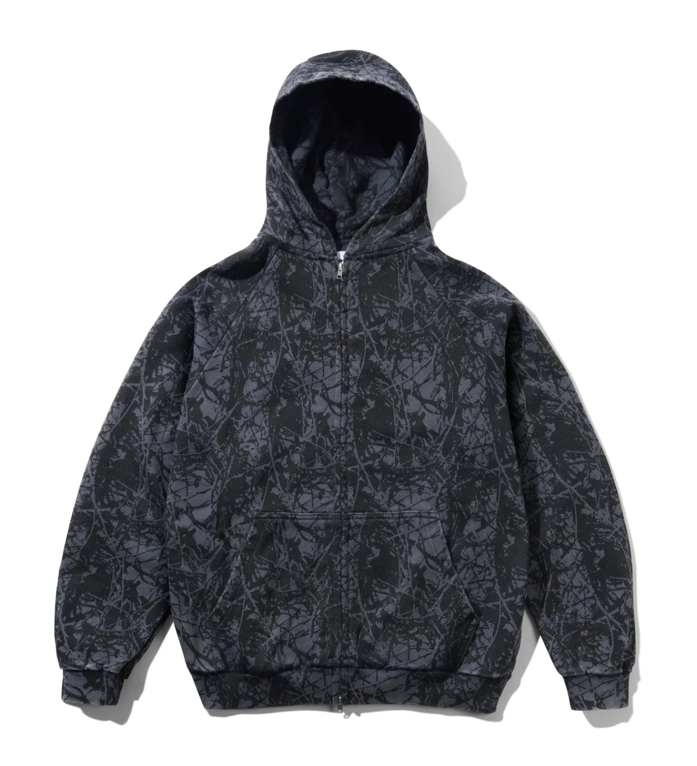 Woods Camo Zip, Washed Black