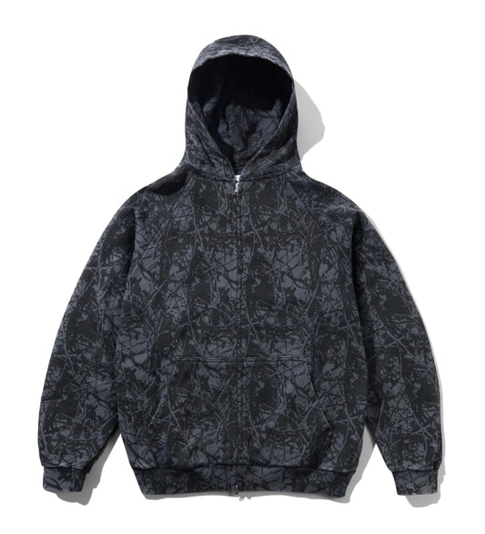 Woods Camo Zip, Washed Black