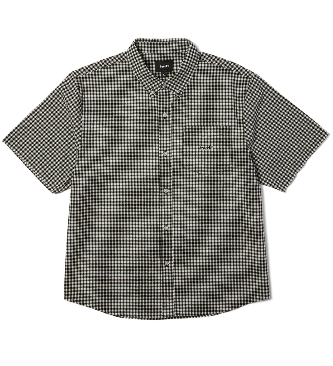 89 Micro Gingham Oxford, Black/White