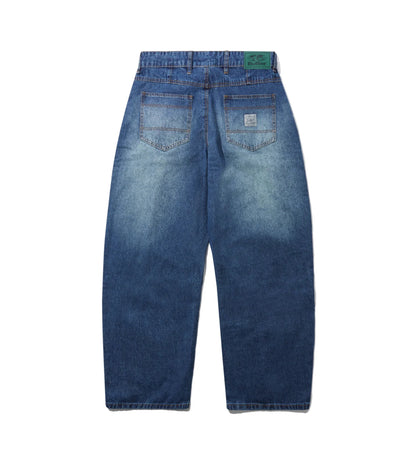 Wide Cut, Dark Blue Slub