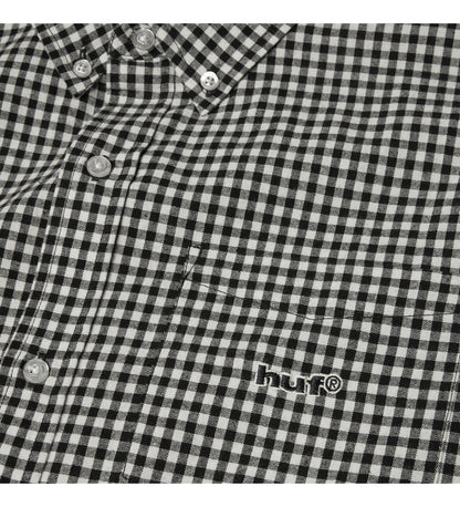 89 Micro Gingham Oxford, Black/White