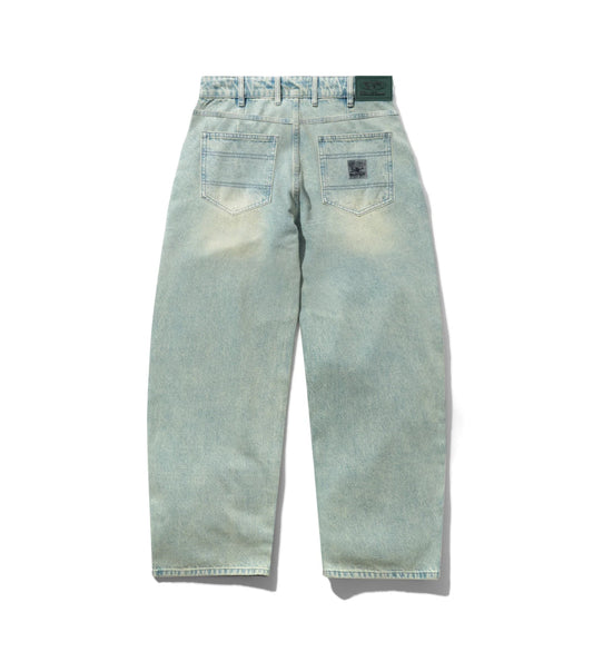 Wide Cut, Tinted Blue Wash