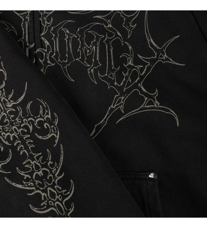 Grapple Studded Cropped (Pigment Dyed), Black