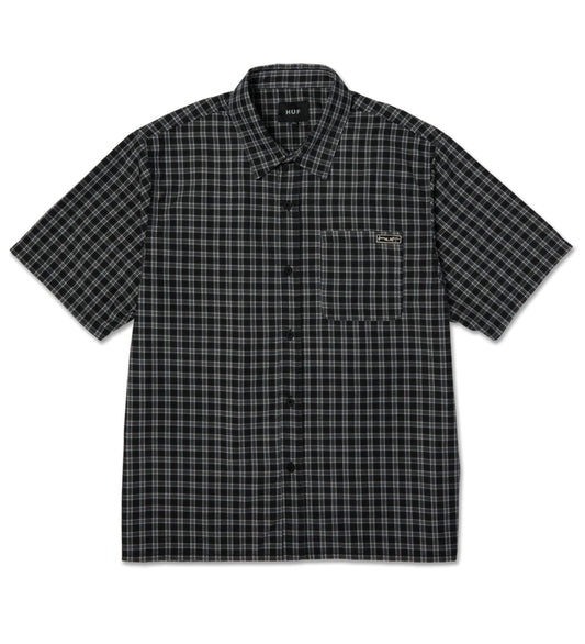 Stretch Micro Plaid, Black