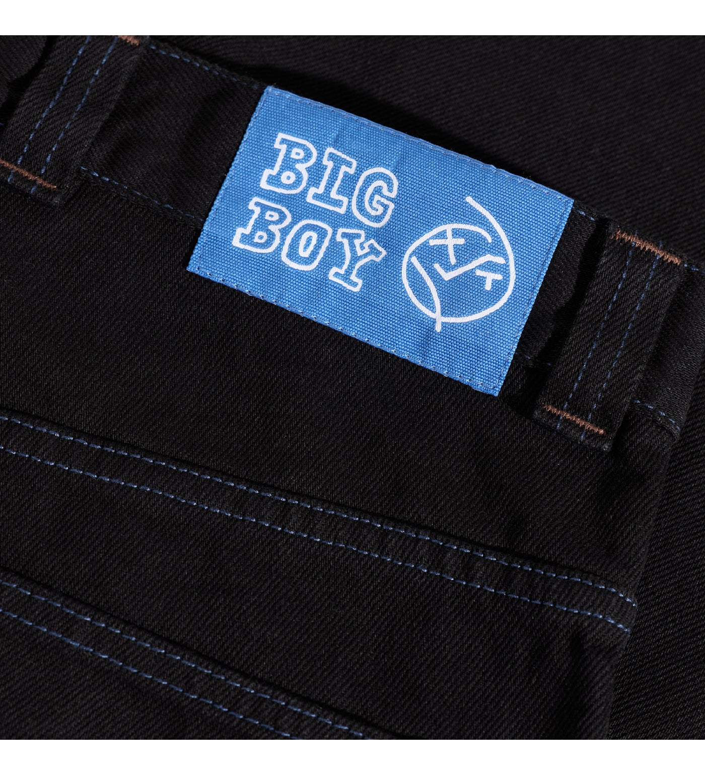 Big Boy, Black/Blue Stitching
