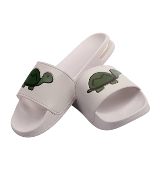 Lamehra Slides + Airbag Cushioning, White
