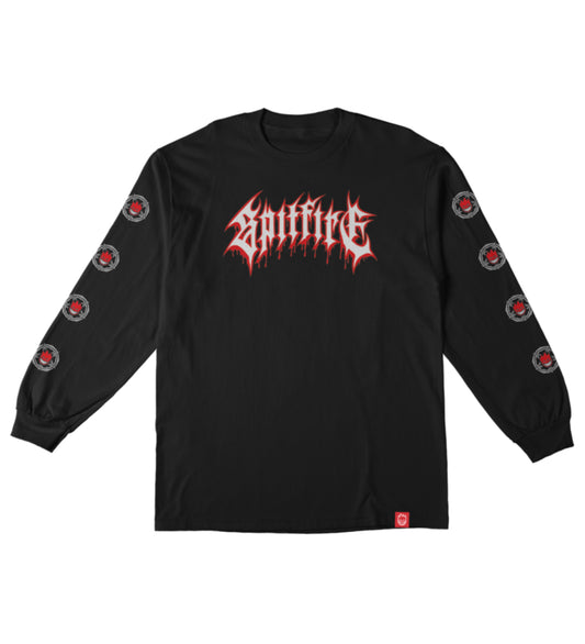 Pentagram Drip LS, Black/Red