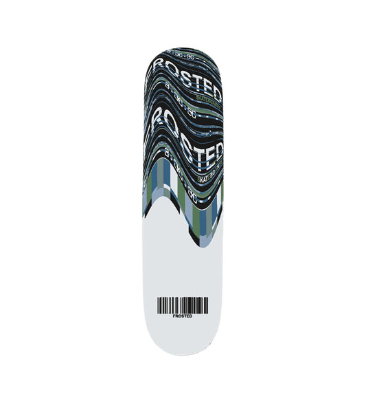 Wavy Glitch, Blue/White