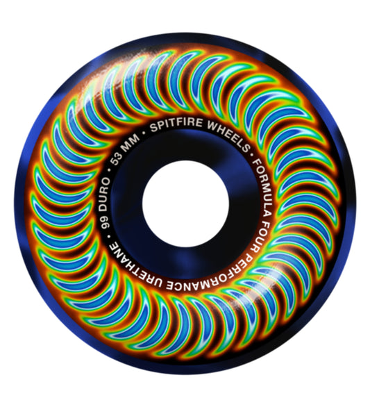 F4 Radioactive Classic 99a, Black/Blue Swirl